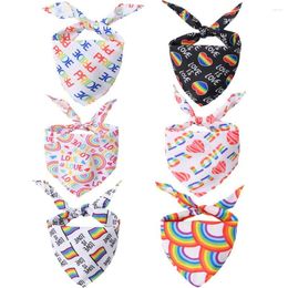 Dog Apparel Love Is Bandana Pride Month June Rainbow Gay Lesbian Pet Puppy Collar Scarf RRA539