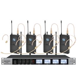 Microphones Professional UHF Wireless System Headset Condenser Suitable for Church Stage 221115