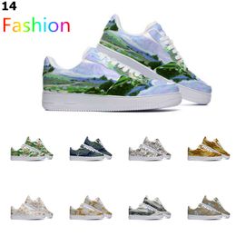 GAI Designer Custom Shoes Running Shoe Men Women Hand Painted Fashion Mens Flat Trainers Sports Sneakers Color14