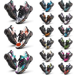 Elastic Running Shoes Custom Shoes Men Women DIY White Black Green Yellow Red Blue Mens Trainer Outdoor Sneakers Size 38-46 color76