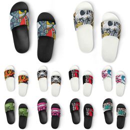 Custom Shoes PVC Slippers Men Women DIY Home Indoor Outdoor Sneakers Customized Beach Trainers Slip-on color237