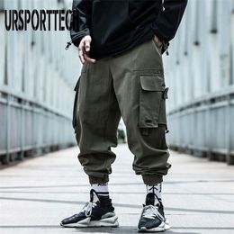 Mens Pants Cargo Men Hip Hop Harem Pant Streetwear Harajuku Track Jogger Sweatpant Cotton Techwear Trousers Male 221115