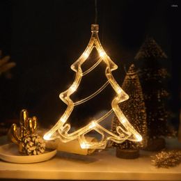 Christmas Decorations Holiday LED Lights Fairy Bedroom String Garland Lighting Decorative Sucker Lamp Battery Powered Pendant For