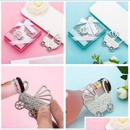 Openers Baby Stroller Bottle Opener Creative Pram Shaped Openers Boy Girl Birthday Party Giveaways Drop Delivery Home Garden Kitchen Dhz75