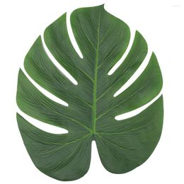 Decorative Flowers 35x29cm Large Artificial Tropical Palm Leaves For Hawaiian Luau Party Beach Theme Wedding Table Decoration Accessories