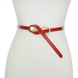 Belts Real Leather Women's Horseshoe Smooth Button Waist Luxury Desinger Fashion Ladies Wedding Party Waistband Bg-1671