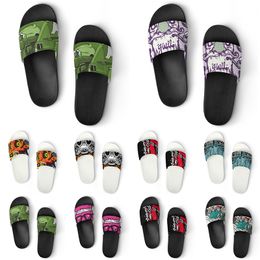 Custom Shoes PVC Slippers Men Women DIY Home Indoor Outdoor Sneakers Customised Beach Trainers Slip-on color170