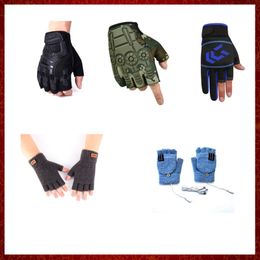 ST196 Cycling Fingerless Gloves Half Finger Non-Slip Motorcycle Gloves Bike Bicycle Riding Outdoor Sports Gloves Moto Accessories