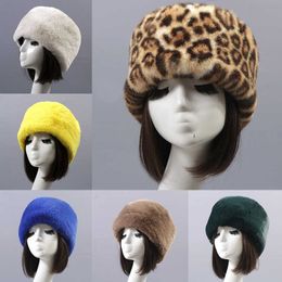 Other Fashion Accessories Cycling Caps Masks Winter Thicken Warm Faux Rabbit Fur Hat Russian Outdoor Ski Cap Fashion Soft Comfortable Women Casual Pure Colour