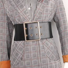 Belts Elastic Wide Corset Belt Female Waist Big Belts For Women Designer Plus Size Waistband Ladies Coat Stretch Cummerbunds T221028