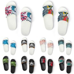 Custom Shoes PVC Slippers Men Women DIY Home Indoor Outdoor Sneakers Customised Beach Trainers Slip-on color16