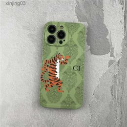 Designer Tiger Phone Case Soft Shell For Iphone 14 14promax 14plus 14pro 13 12 11 Xsmax Xr X 7p 8p High Quality Cell Phonecase xinjing03