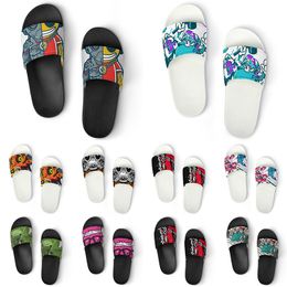 Custom Shoes PVC Slippers Men Women DIY Home Indoor Outdoor Sneakers Customized Beach Trainers Slip-on color148