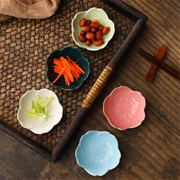 Dinnerware Porcelain Sauce Dish Seasoning Serving Dishes Sushi Soy Dipping Dessert Bowl Appetizer Plate for Kitchen RRC362