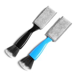Double Side Multi-function Interior Cleaning Brushes Car Wash Tools For Air Conditioning Panel Gap Dusting Remove RRC376