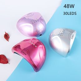 Nail Dryers 48W UV LED Lamp with 30 Pcs Leds For Curing Gel Dryer Polish 5 30 60s Auto Sensor Manicure Tools Wholesale 221031