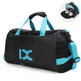 Duffel Bags Large Waterproof Multifunction Travel Sports Bags Men Women Outdoor Wet Dry Separation Shoulder Bags Yoga Fitness Gym Bag Shoe 221114