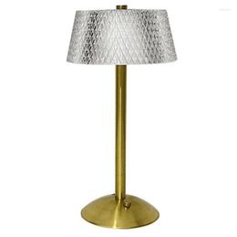 Table Lamps AT14 LED Lamp USB Rechargeable Night Light Touch Dimming Desk Coffee/Bar/el/Bedroom Decor Atmosphere