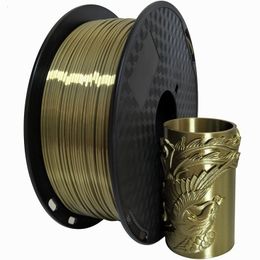 Printer Ribbons 3d printer filament silky feeling PLA gold 1kg 0 5kg 0 1kg green printing Silk texture 10Colors materials 221114