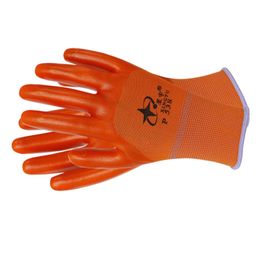 Xingyu hand protection Direct sales of package mail manufacturers P538PVC wear-resistant anti-skid impermeable odor free acid and alkali resistant rubber gloves
