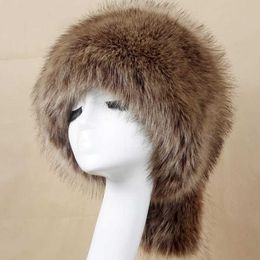 Other Fashion Accessories Other Fashion Accessories New Autumn Winter Russian Fashion Unisex Bomber Hat Headband Women Men Fur Hats Thick Warm Faux Fur Fluffy Cap