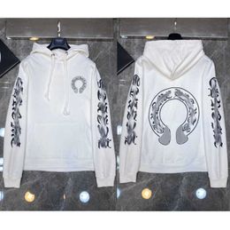 Mens Fashion Luxury Sweatshirts Ch Designer Hoodies Zipper Sanskrit Graffiti Hooded Sweater Cross Pullover Hoodie Casual Women Coat 1C6F