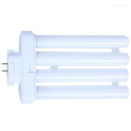 Pin Rows 6500K Double-H Quad Tube Compact Fluorescent Lamp Light Bulb