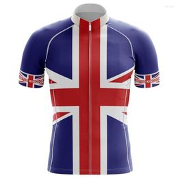 Racing Jackets POWER BAND United Kingdom NATIONAL ONLY SHORT SLEEVE CYCLING JERSEY SUMMER WEAR ROPA CICLISMO