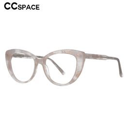 Sunglasses Frames 53147 Retro Acetate Glasses Frames Cat Eye Women Optical Fashion Computer Eyeglasses T2201114