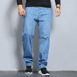 Men's Pants Spring And Summer Fat Plus Size Jeans Men's Thick Stretch Loose Casual Trousers 2