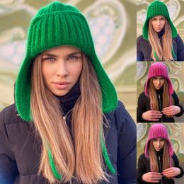 Berets 1PC Hat Cotton Ladies High Women&Men Warm The Girls Boy Snowflake Christmas Knit Hats