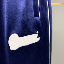Xinxinbuy Men Designer Coat Jacket Velvet Sets Letter Embroidery Milano  Zipper Print Cotton Long Sleeve Women Blue White Black M 4314p From  Frank0098, $90.33