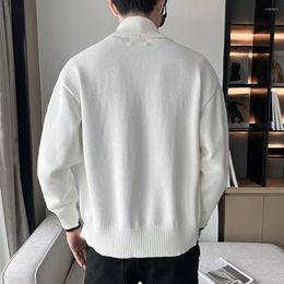 Men's Sweaters Stylish Men Sweater Coat Outwear Buttons Knitwear Double-breasted Spring Thermal