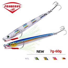 Baits Lures PRO BEROS Metal Jig Bait Weight 7g60g Trolling hard bait bass fishing tackle trout diving Sea Fishing Pesca 221116