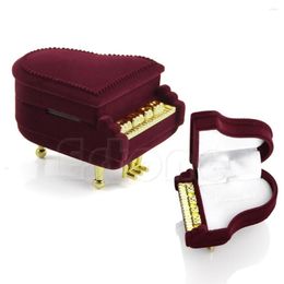 Jewellery Pouches Velvet Piano Ring Elegant Box Earring Pendant Wedding Case
