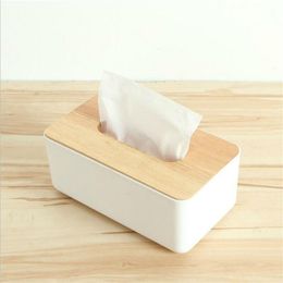 Tissue Box Wooden Cover Toilet Paper Toilet Supplies Solid Wood Napkin Holder Case Simple Stylish Home Car Dispenser 1223631