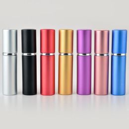 5ml Portable Mini Refillable Perfume Bottle With Spray Scent Pump Empty Cosmetic Containers Atomizer Bottle LX9013