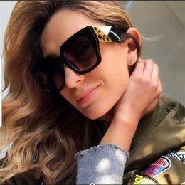 Sunglasses Frames 2018 New Oversized Square Sunglasses women Men luxury Brand Designer Sun glasses lady Retro Big frame Gradien Sunglasses UV400 T2201114