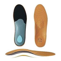 Shoe Parts Accessories Leather Ortic Insole For Flat Feet Arch Support Orthopaedic Shoes Sole Insoles Men Women Children OX Leg Corrected 221116