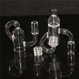 Smoking Diamond Knot Loop Quartz Bangers Recycler Loop Banger Nails For Glass Bongs 10mm 14mm 18mm Male Female Dab Rigs