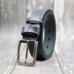 Belts Designer Men/women Genuine Leather Belt For Pin Buckle Waist 3.3CM Width Strap Blue/green/black Thin