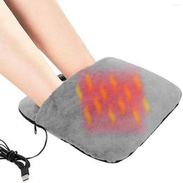 Carpets Electric Heated Foot Warmer And Massager Soft Flannel Vibrating Heater With 3 Modes USB Under Desk Fast Heating