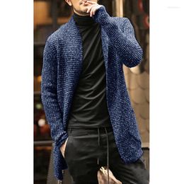 Men's Sweaters Medium Length Men's Cardigan Knitting Wool Solid Thick Warm Autumn Winter Fit Comfortable Soft Casual Fashion Male