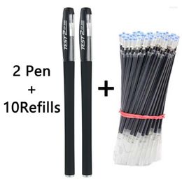 Gel Pen Refill Set Black/Red/Blue Ink Ballpoint Needle Tip Kawaii School Supplies Office Accessories Stationery