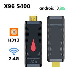 TV Stick Media Player 4K dongle Allwinner H313 Dört Çekirdek 2GB RAM 16GB ROM 2.4G WiFi Android 10.0 Akıllı TV Kutusu 1080P HD X96 S400