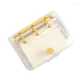 Holes Mini PVC Loose Leaf Transparent Diary Notebook Pocket Traveller Planner