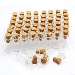 Storage Bottles 20/30 Pcs Mini Glass With Cork Stoppers Empty Clear Small Vials Container 0.5ml 1ml 1.5ml 2ml 2.5ml 5ml