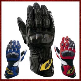 ST283 Motorcycle racing carbon Fibre breathable leather gloves off-road motorcycle racing perforated leather protective gloves