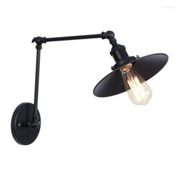 Wall Lamps Nordic Industrial Vintage Sconce Light Fixtures Iron Long Arm Adjust LED Lamp Loft Decor Edison Lamara Pared