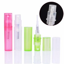 2ml Mini Colorful Perfume Spray Perfume Vials Empty Sample Test Bottle Atomizer Perfumes Container LX7005